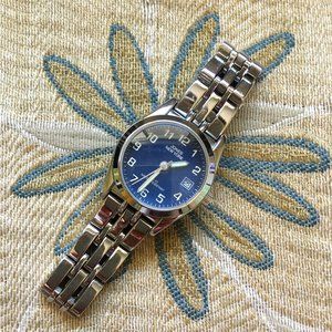 Y2K Vintage Jones New York Blue Face Wrist Watch
